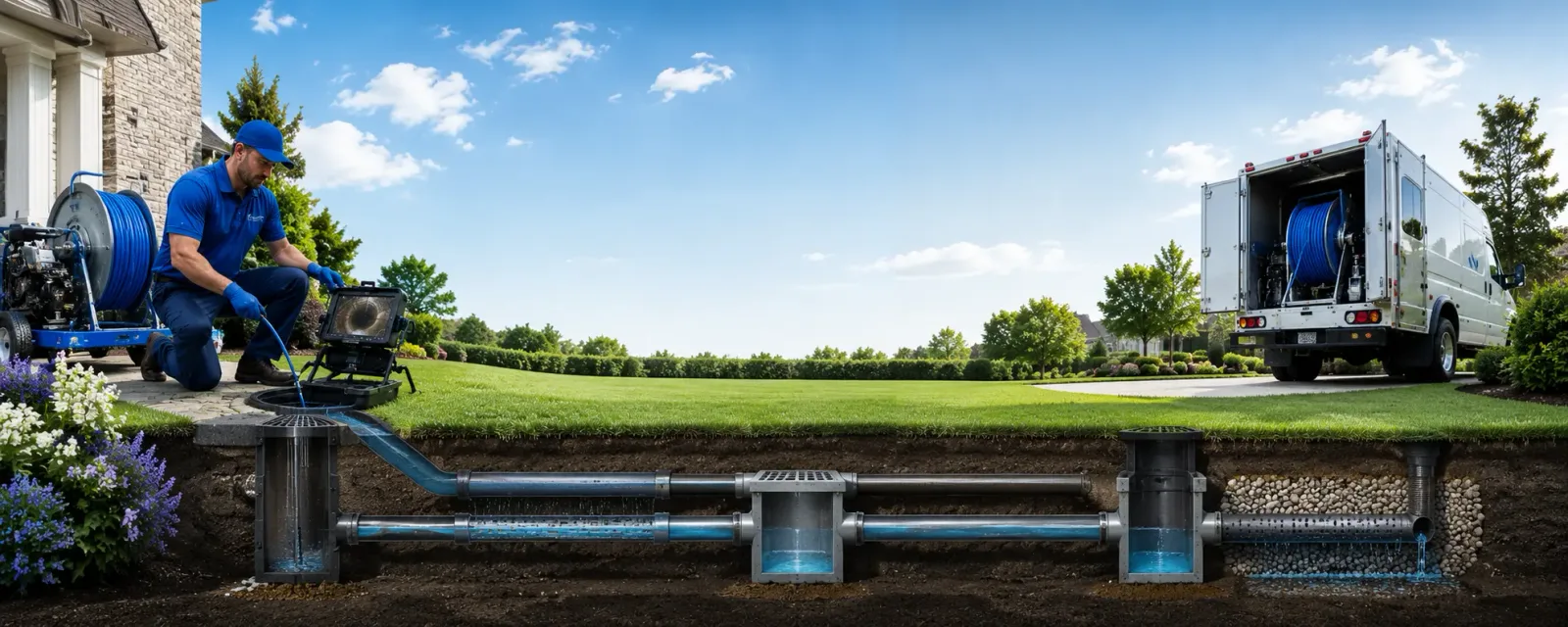 Outdoor drain cleaning information for New Florence, MO